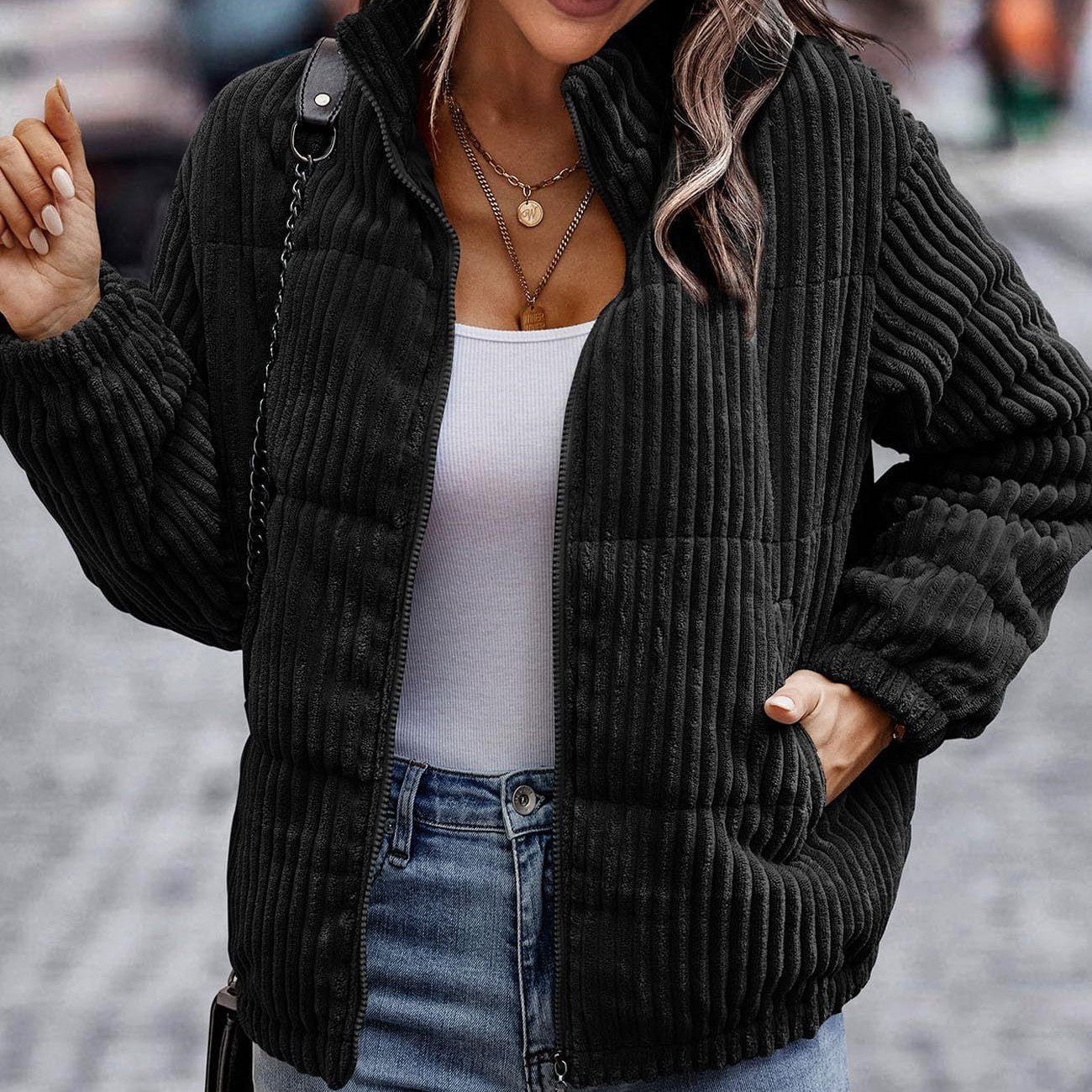 Explore the Versatile Short Pocket Drawstring Lightweight Jacket