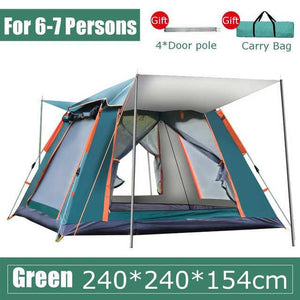 Experience the Great Outdoors with Our Full Automatic Multi-person Camping Tent!