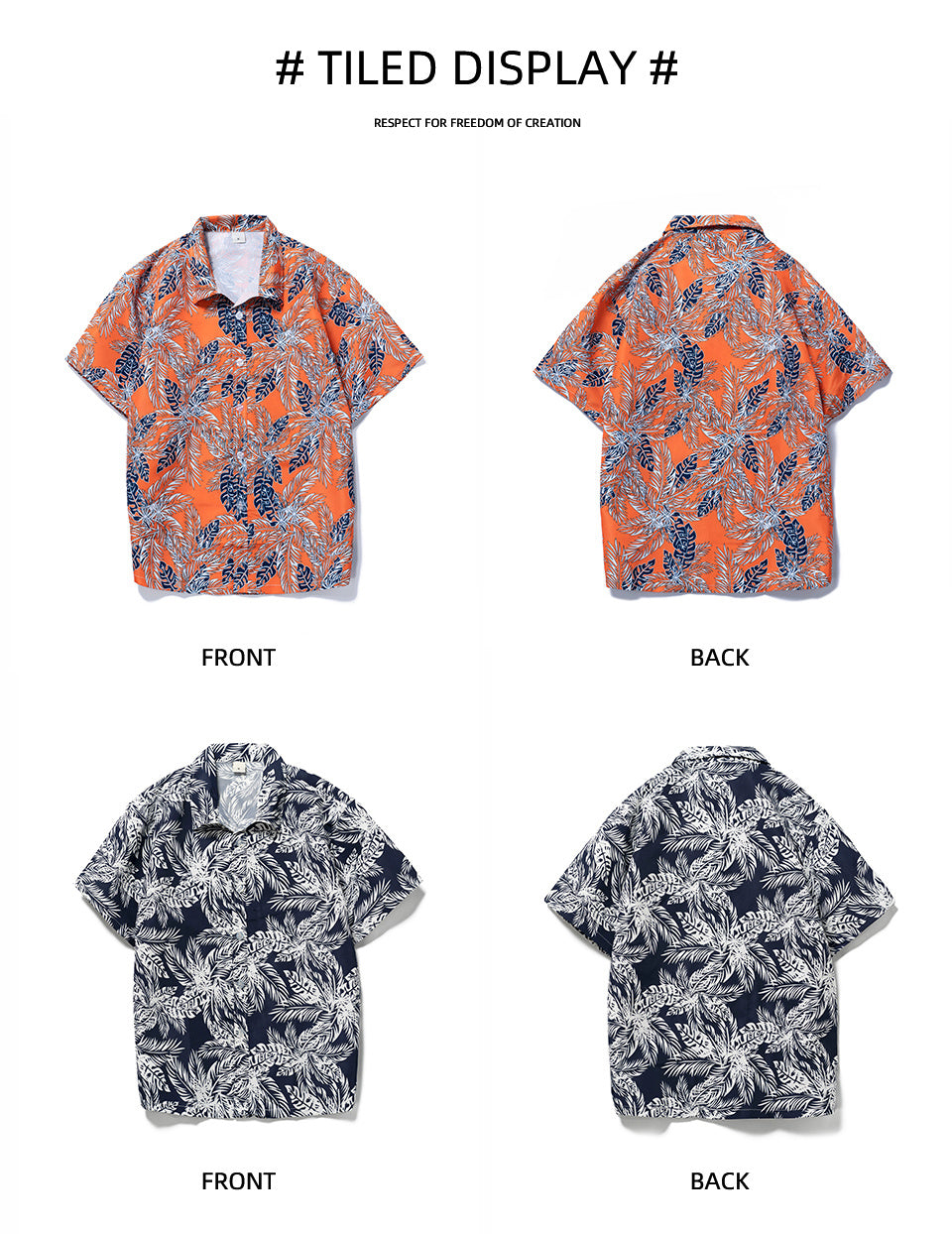 Seaside Hawaiian Loose Print Shirt