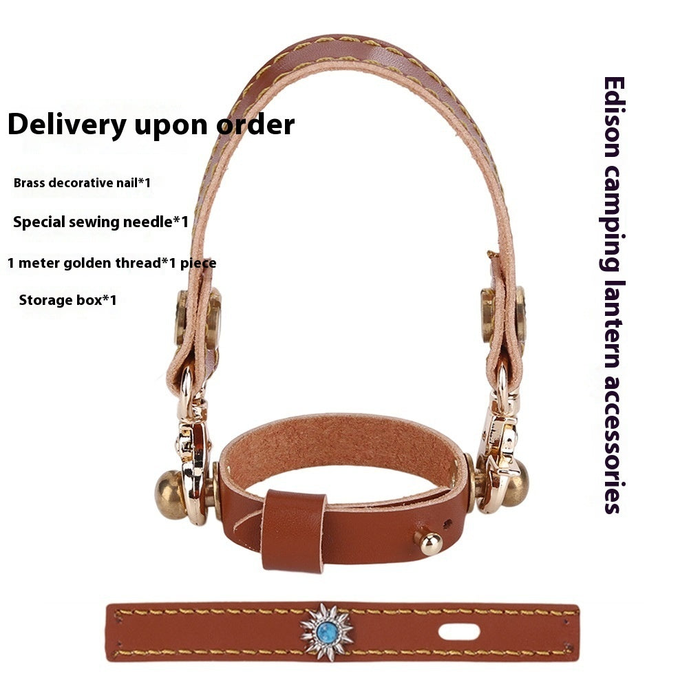 Camping Lantern Leather Hang Rope