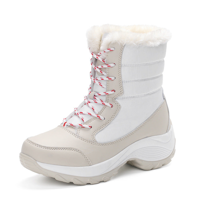 Plus velvet high-top waterproof snow boots