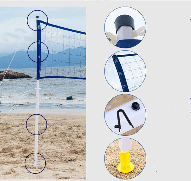 Folding Volleyball Net Rack Outdoor Accessories For Beach