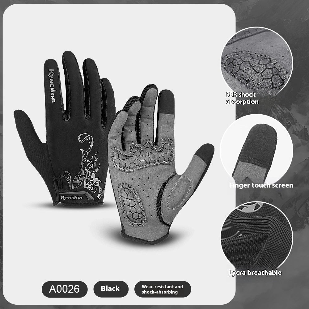 Outdoor Mountain Bike Long Finger Gloves