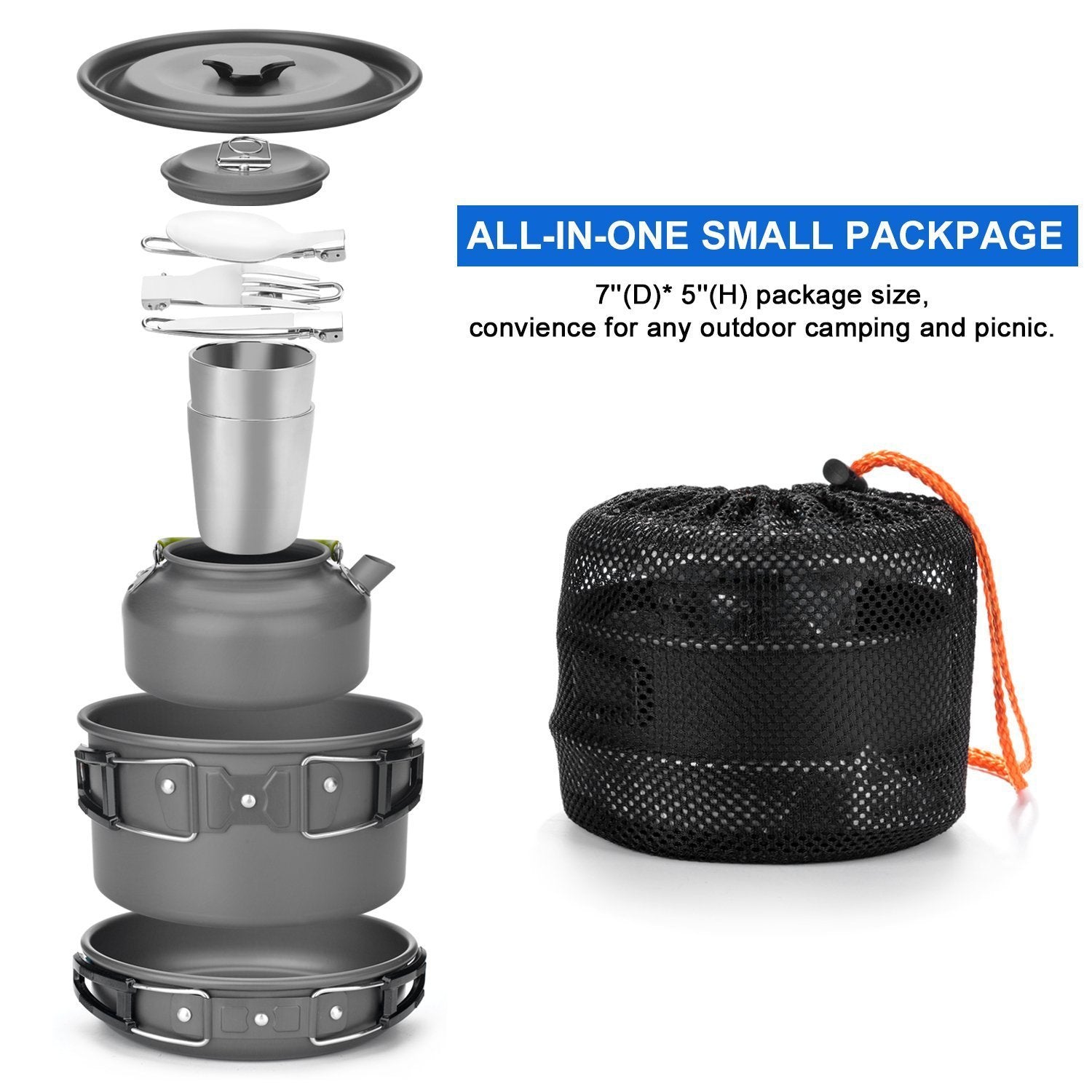 Outdoor Travel Tableware Camping Cookware Set