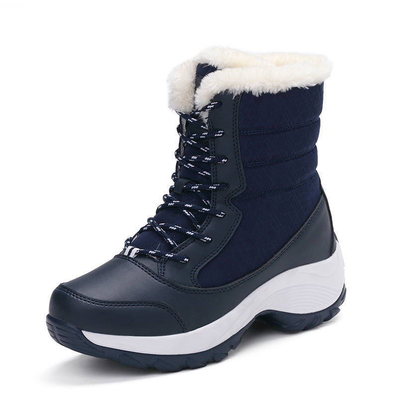 Plus velvet high-top waterproof snow boots