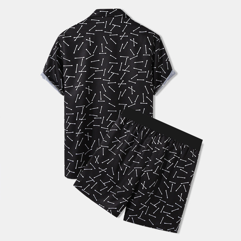 Men Short Sleeve Beach Shirt