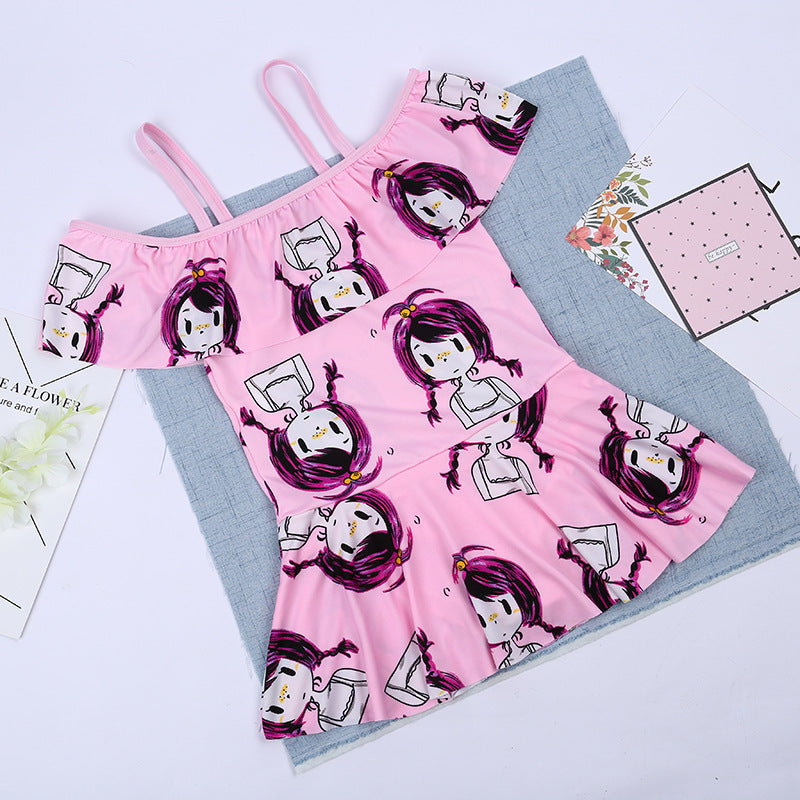 Kids cartoon swimsuit set