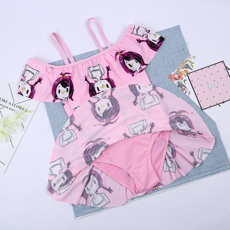 Kids cartoon swimsuit set