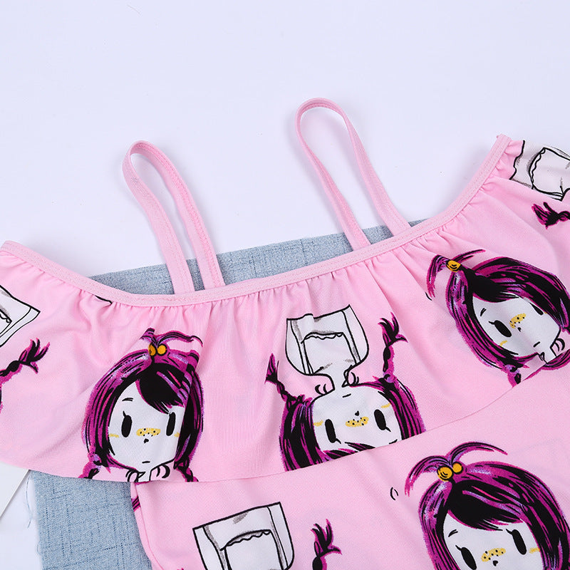 Kids cartoon swimsuit set