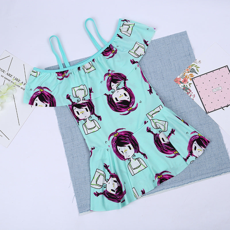 Kids cartoon swimsuit set