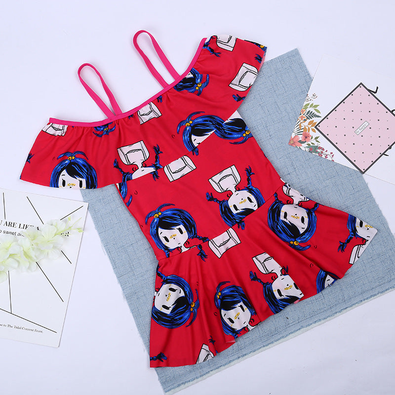 Kids cartoon swimsuit set