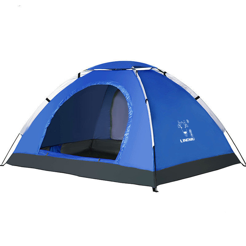 Single-layer outdoor camping tent