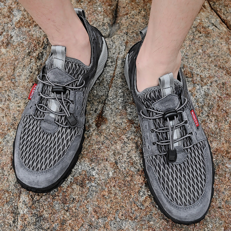Men's Summer Leather Hiking Shoes