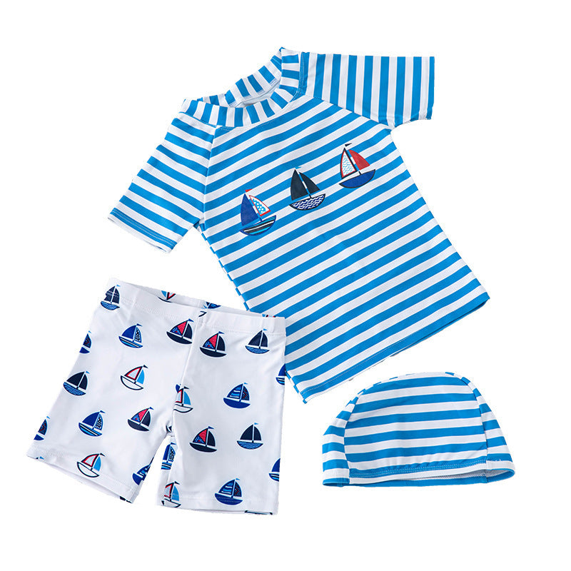 Kids Short Sleeve Sailing Swimwear