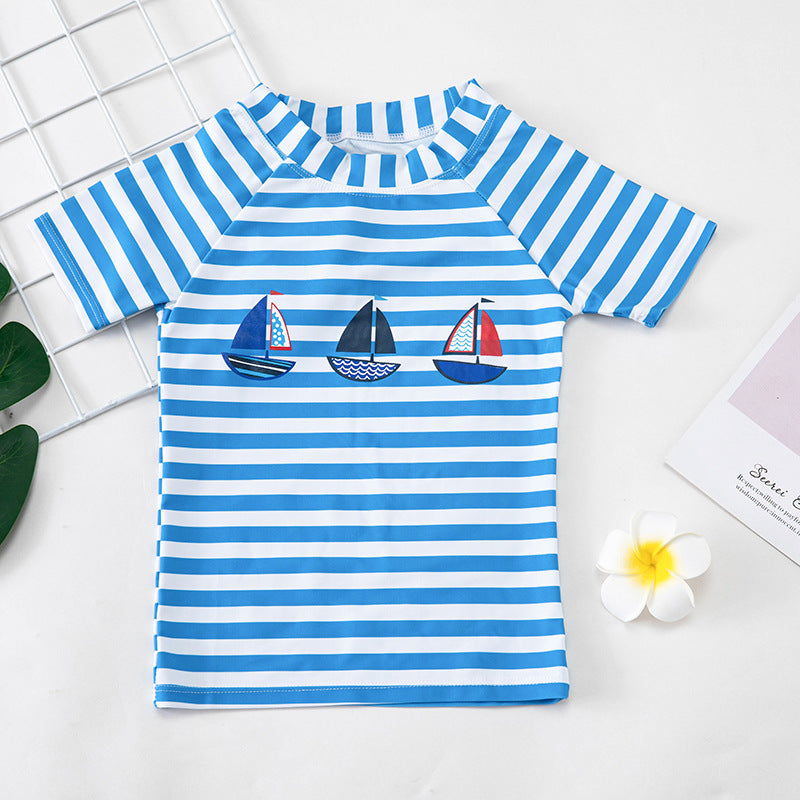 Kids Short Sleeve Sailing Swimwear