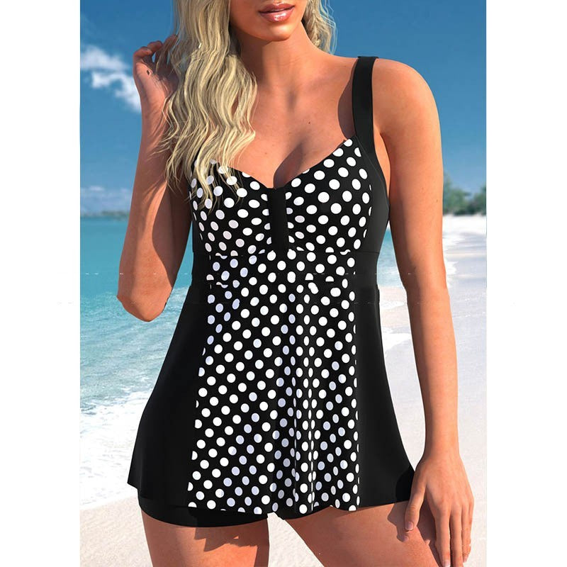 Women's Split Large Size Printed Skirt Swimwear