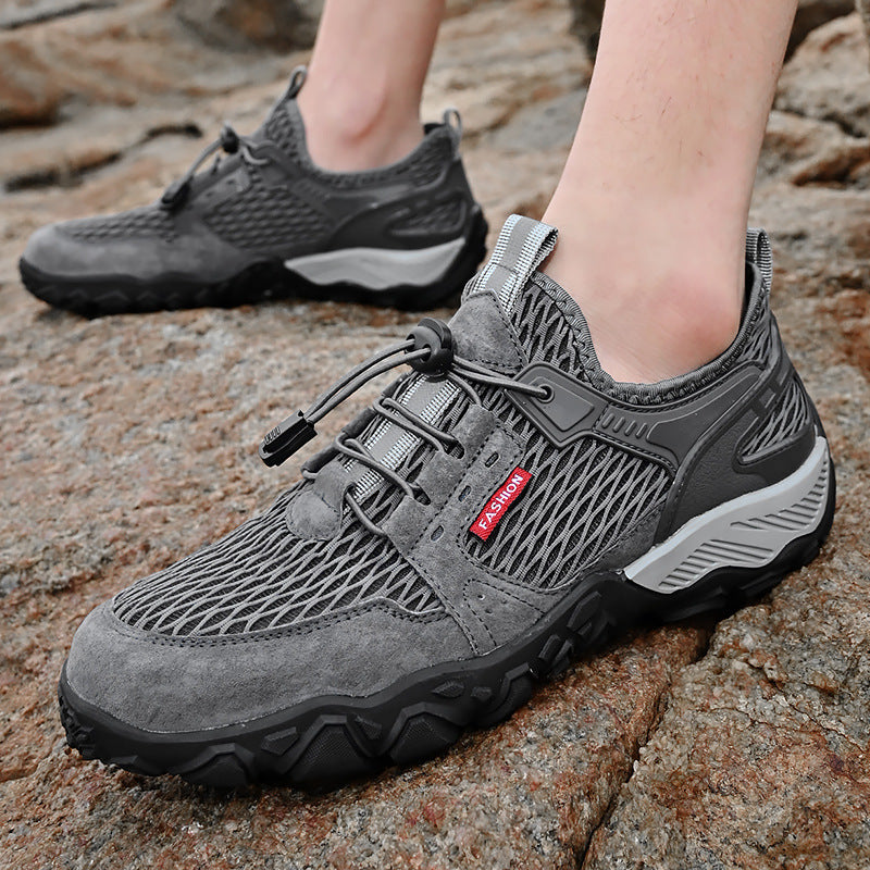 Men's Summer Leather Hiking Shoes