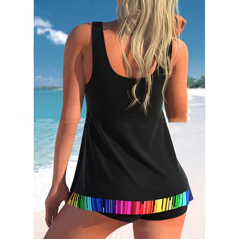 Women's Split Large Size Printed Skirt Swimwear