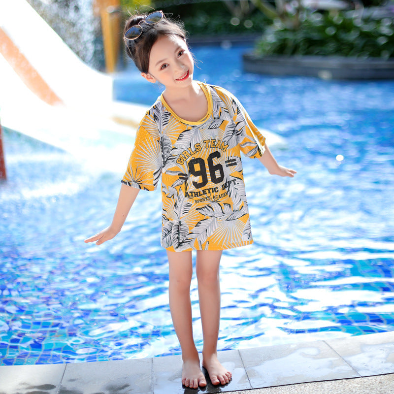 Children's Swimsuit Girl Big Baby Split
