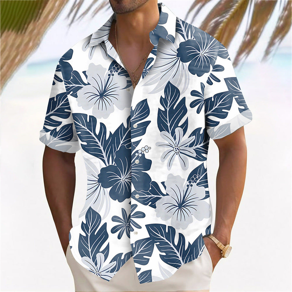 Hawaii Beach Men's Clothing Print Shirt