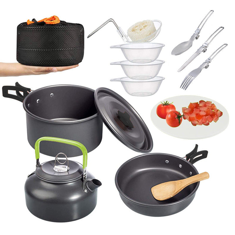 Camping Combination Suit Pot Folding Mini Cookware
