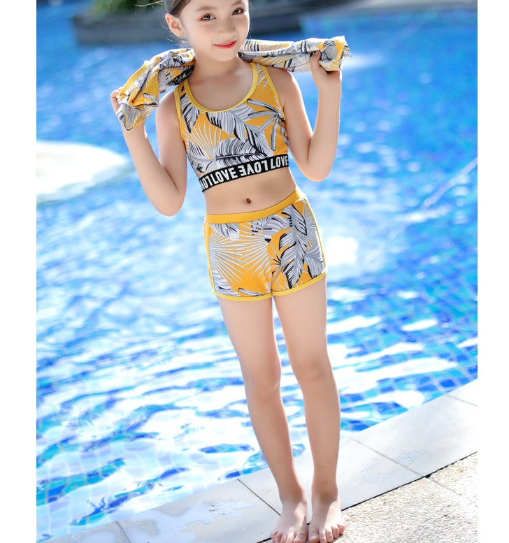 Children's Swimsuit Girl Big Baby Split