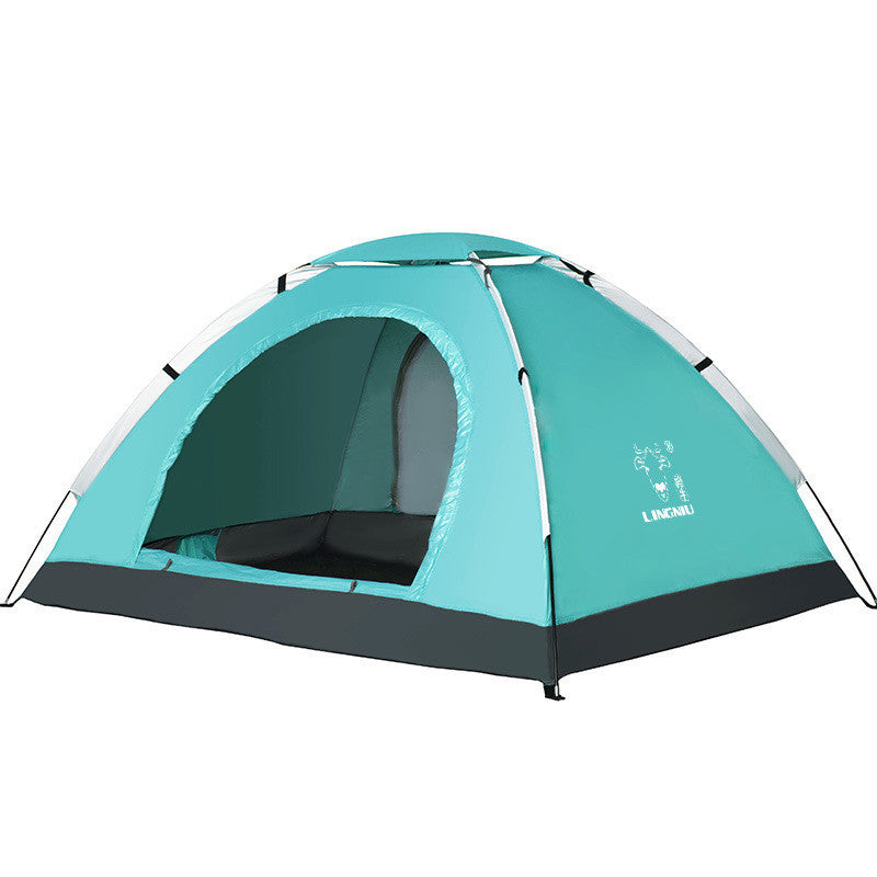 Single-layer outdoor camping tent