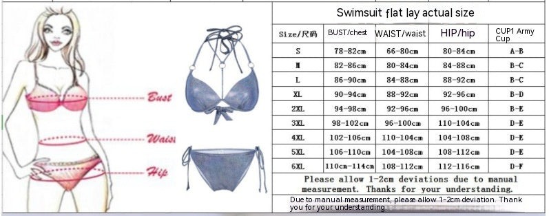 Plus Size Split Swimsuit Skirt