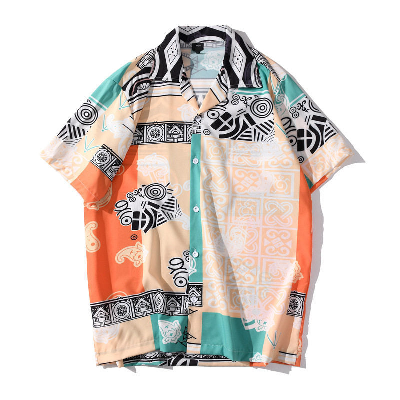Hawaiian Print Short Sleeve Shirt
