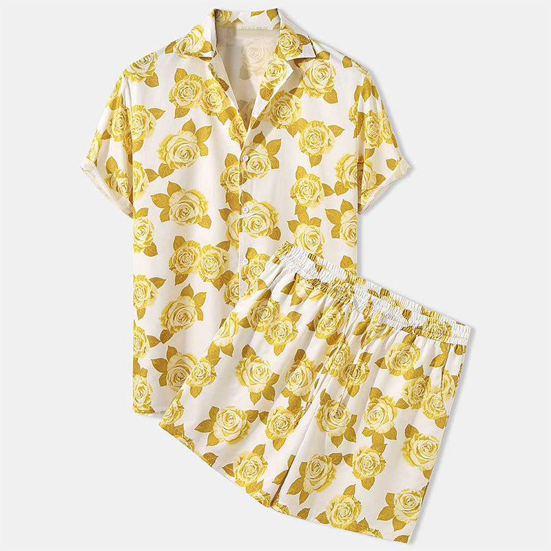 Men Short Sleeve Beach Shirt