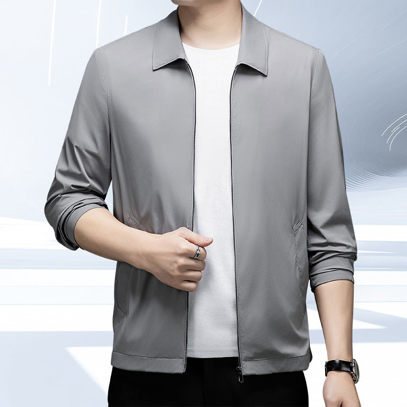 Summer Men's Light Gray Executive Jacket