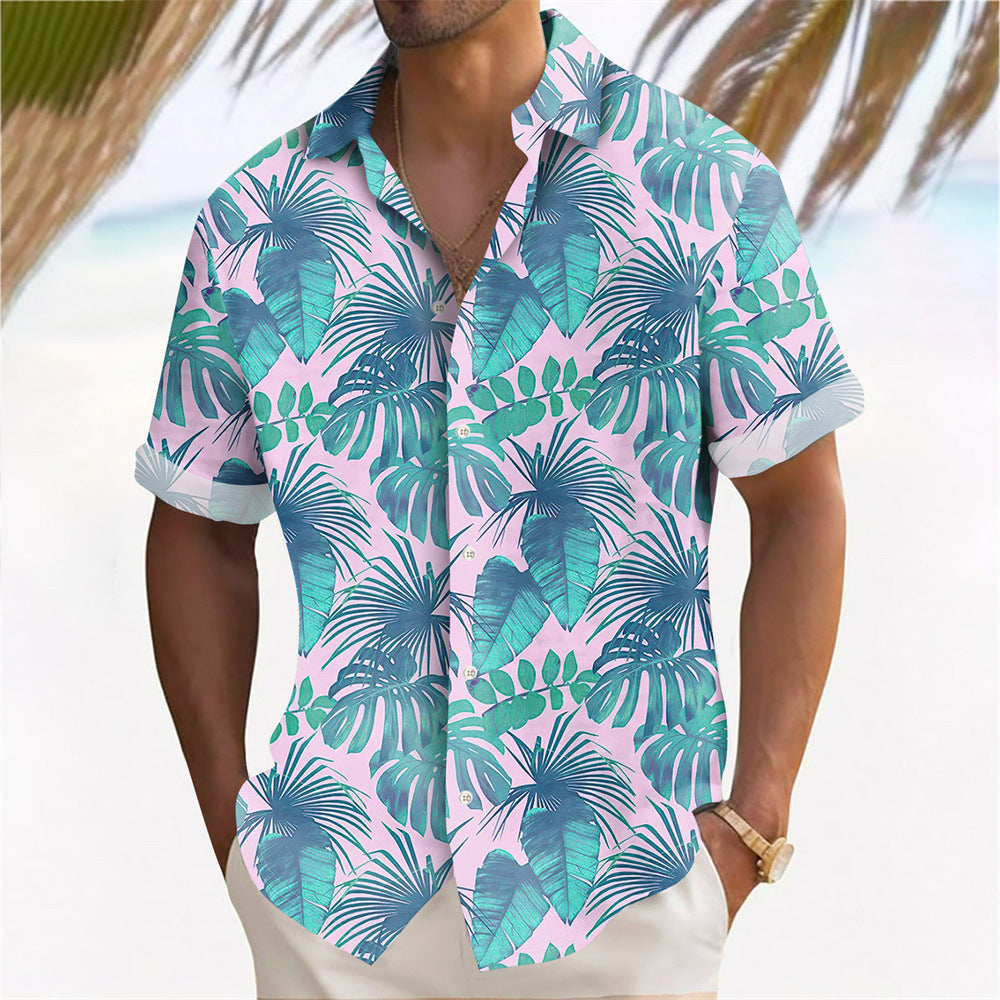 Hawaii Beach Men's Clothing Print Shirt