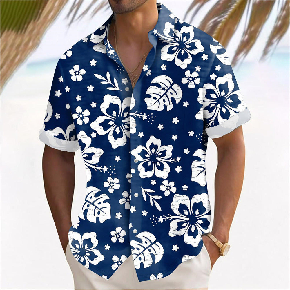 Hawaii Beach Men's Clothing Print Shirt